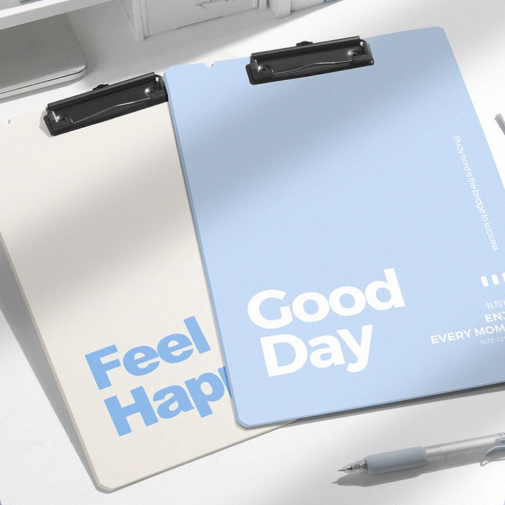 Simple Plastic A4 File Folder Thickened Hangable Storage Writing Pad Writing Splint Office School