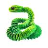3D Printed Articulated Snake Toy Flexible Movable Animal Model Rotatable Dragon Car Ornaments Simulation Desk Toys Kids Gift