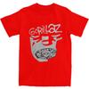 Mens 2D Printed T-Shirt Music Band Gorillaz T-Shirts Fashion Beach Tee Shirt Vintage Print Cotton Tops