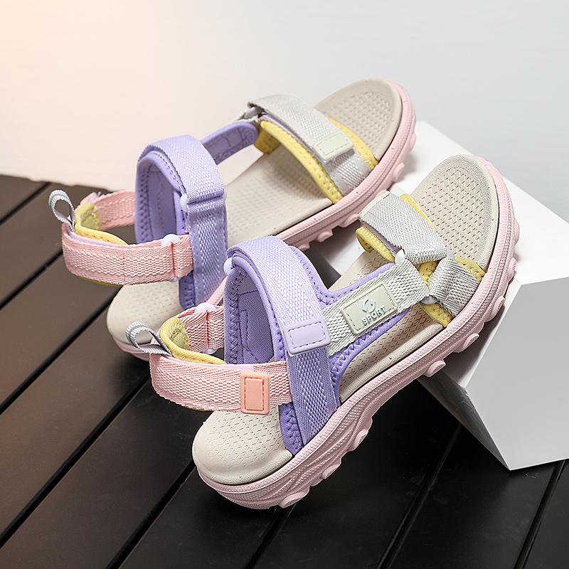 Kid's Fashion Colorful Lightweight  Outdoor Beach Shoes Casual Girls Sandals Slippers   Each Slippers for Boy