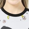 Puma Floral Print Letter Casual Sport Breathable Round Neck Short Sleeve Dress Women Dress White 532044-02