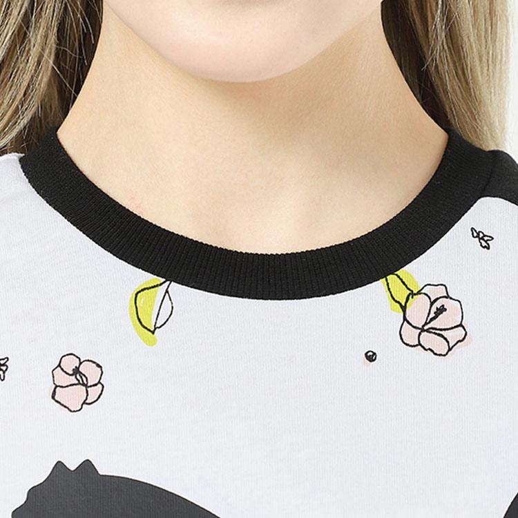 Puma Floral Print Letter Casual Sport Breathable Round Neck Short Sleeve Dress Women Dress White 532044-02