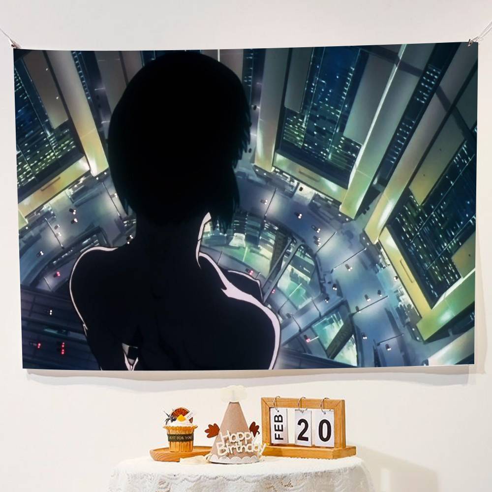 Anime G-Ghost In The Shell Cool Background Personalize festival Backdrop Flag party banner decoration