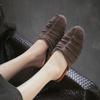 Johnature Tassel Fashion Flat Slippers Cow Suede Lightweight Comfortable And Versatile Women's Slip-on Shoes