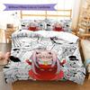 DARLING in the FRANXX Zero Two Pattern Bedding,Quilt Set Quilt Cover Pillowcase Home Birthday Gift (1 * duvet cover + 2 * pillowcase, without core)