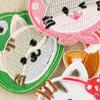 12Pcs Kitten Embroidered Patches Cartoon Cats Sewing Patches Iron On Patches Applique Patches Sew On Patches for Clothe