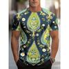 New Summer Men's Fashion T-shirt Personality Simple Pattern Printed Men's T-shirt Top