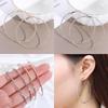Fashion Metal Geometrical Big Circle Earrings Shiny Print Party Jewelry Hoop Earrings