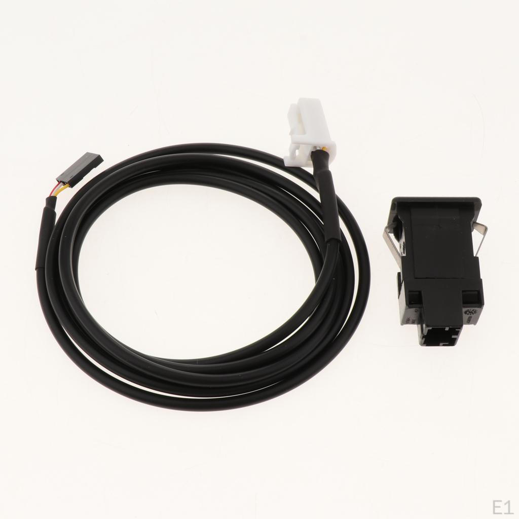 Autós AUX USB Töltő Aljzat Kábel ehhez