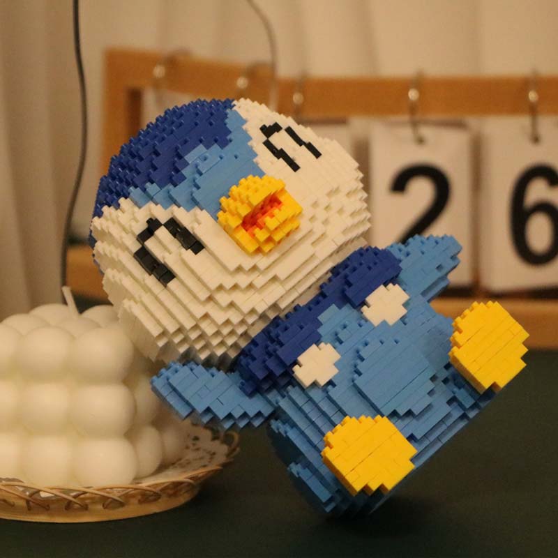 Pokemon Gengar Mikro stavebnice Piplup Mega Charizard DIY Skládačka na sestavení Mini kostky Hračky pro děti Vánoční dárek