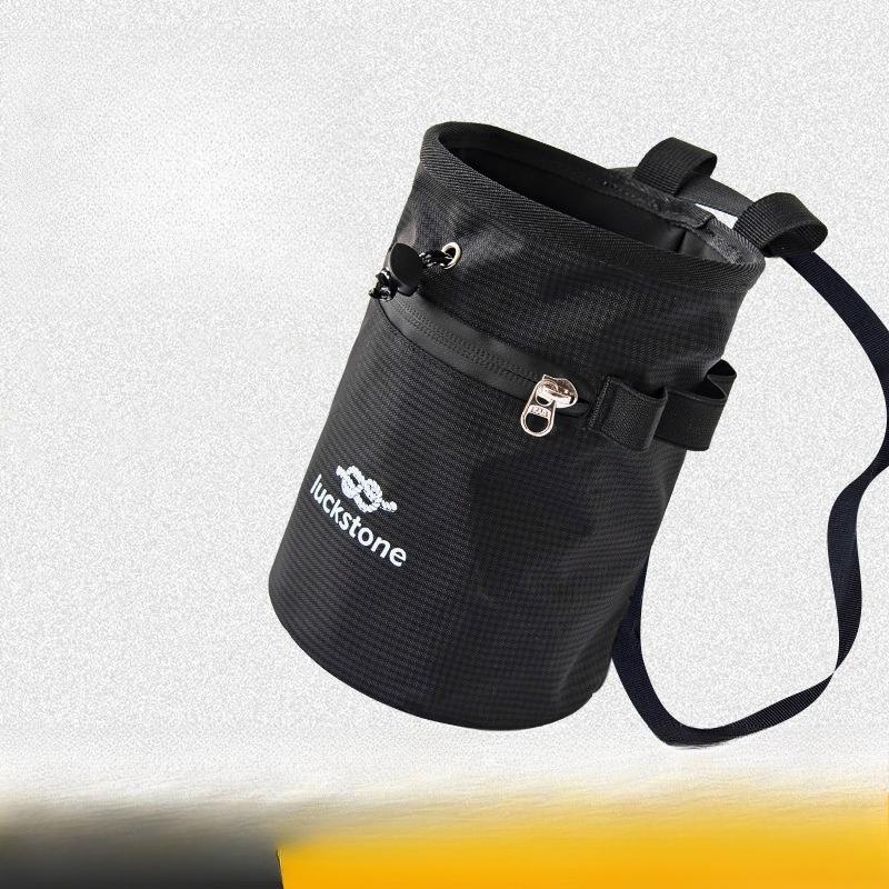 Climbing Chalk Bag Waterproof Bouldering Pouch With Drawstring Closure For Gymnastics Weightlifting And Pet Training Treats