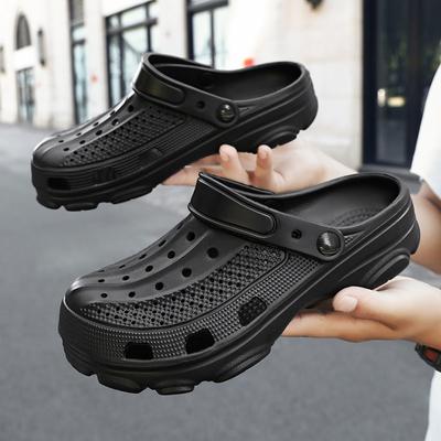 Fashion Clogs for Men EVA Light Hole Garden Shoes Outdoor Male Beach Sandals Home Bathroom Shoe Unisex Casual Slides