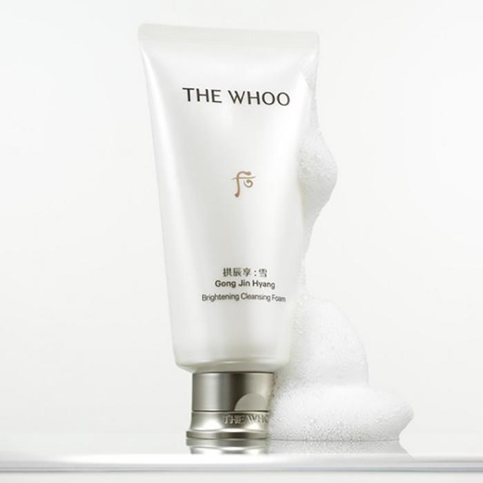 The History of Whoo Gongjinhyang Seol Brightening Cleansing Foam – Radiant Whitening Purifying Face Wash for Clear & Luminous Skin, Korean
