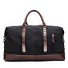 Large Capacity Male Travel Canvas Leather Bag  Male Luggage Bag  Travel Backpack