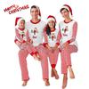 Festive Family Matching Christmas Pajamas Set Long Sleeve Sleepwear For Men Women Kids