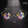 Colorful Caring Glasses Frame Personalized Design Rhinestone Internet Celebrity Blogger Photo Accessories Female