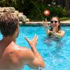 Flat Shape Water Bounce Ball for Pool Lake Beach Outdoor Sports Activities Soft Durable Material 7 5cm Diameter Lightweight Design Basketball Pattern