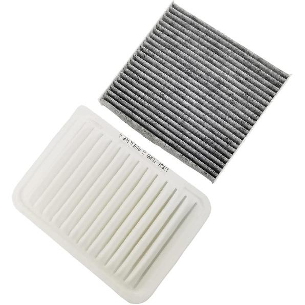 Engine Air Filter & Carbon Cabin Air Filter Fit For Corolla(2009-) Matrix(2009-2014) Yaris(2007-2018) Scion XD(2008-2014) Vibe(2009-2010)