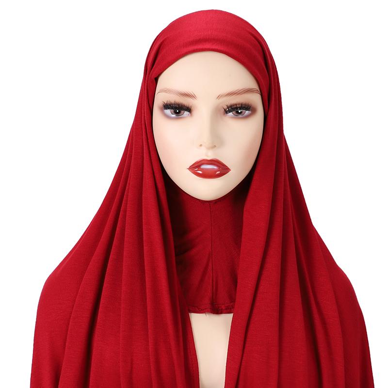 Full Cover Inner Muslim Jersey Hijab Instant Scarf Islamic Cap Head Wear Caps Underscarf Bone Bonnet Headcover Shawls