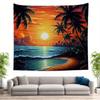Tropical Sunset Tapestry Vibrant Serene and Blissfully Relaxing Wall Art for a BeachInspired Decor Statement