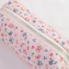 Retro floral portable pencil case, simple student stationery storage bag, school exam supplies storage,Creative gift for pal