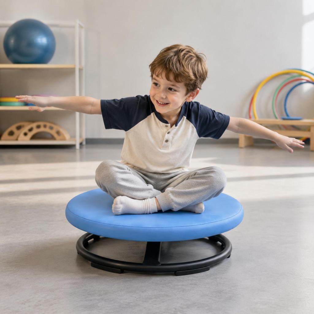 Sensory Rotation Disc Stable Sit and Rotate Toy Slim for Clinical Care