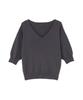 N Natural Beauty Basic Knit Size M Basic Women's Sweater, Charcoal,