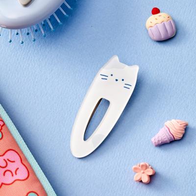 Cute Milk Cat Hairpin Long White_FA2424059