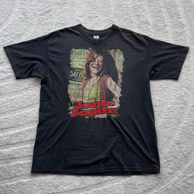 Vintage 90s Janis Joplin Resurraccion Mexico T Shirt Double Sided XL Repaired