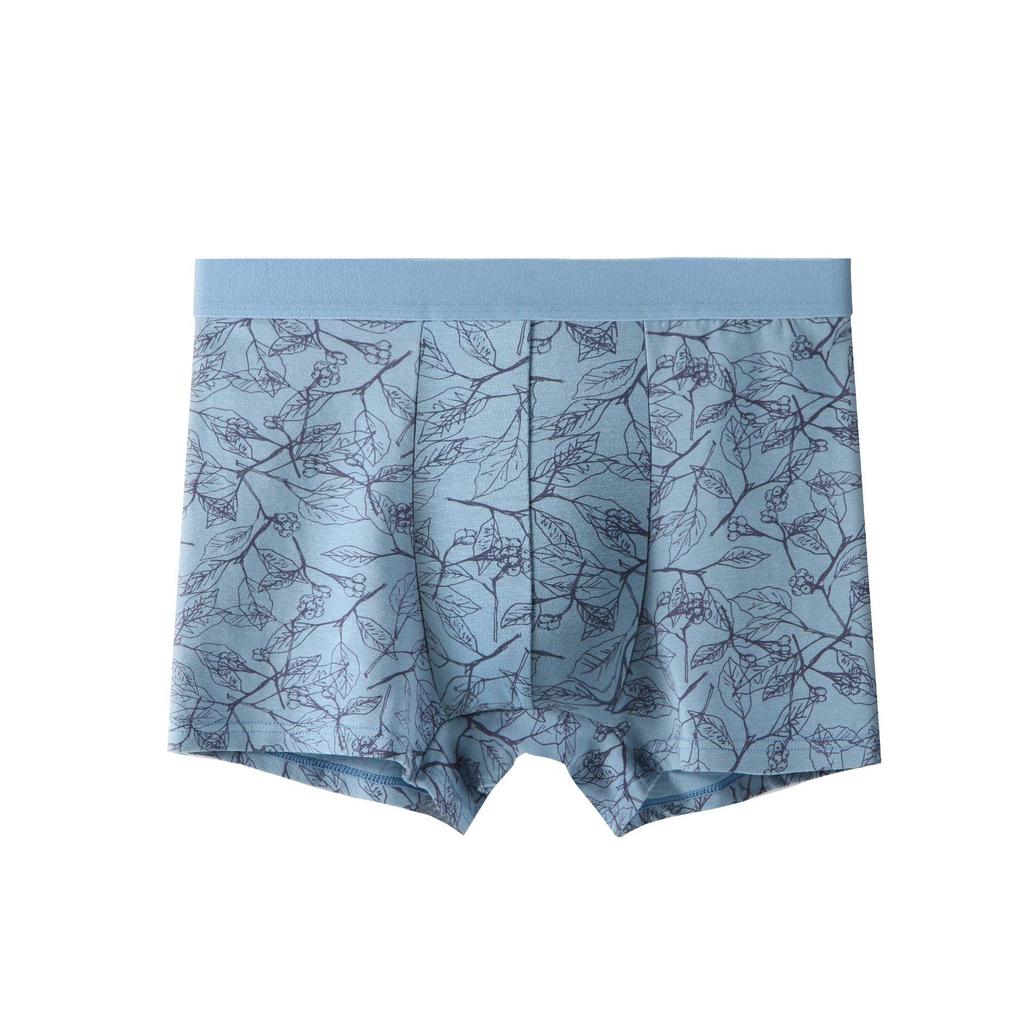 Men's Pure Cotton Printed Boxer Briefs - Comfortable, Breathable, Antibacterial.
