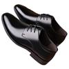 Zapatos de cuero para hombre de vestir de negocios zapatos casuales británicos talla grande zapatos de boda para jóvenes suela blanda