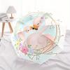 1pc Flamingo Family Floral Wreath Automatic Opening and Closing Umbrella - Small Umbrella Suitable for Various Occasions, Portable 3-Fold Sm