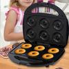 6 Holes Mini Donut Maker Fully Automatic Breakfast Donut Machine Dessert Maker Breakfast Making