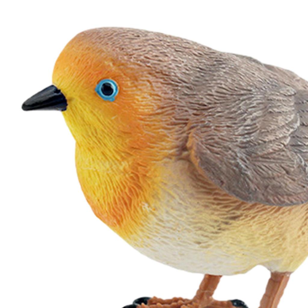 Realistic Bird Figure Miniature Birds Decor Centerpiece Sculpture Creative Figurines