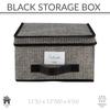 Stackable Plastic Storage Box with Lid and Label Window Clothing and Keepsake Organization Ideal Closet Bedroom Use