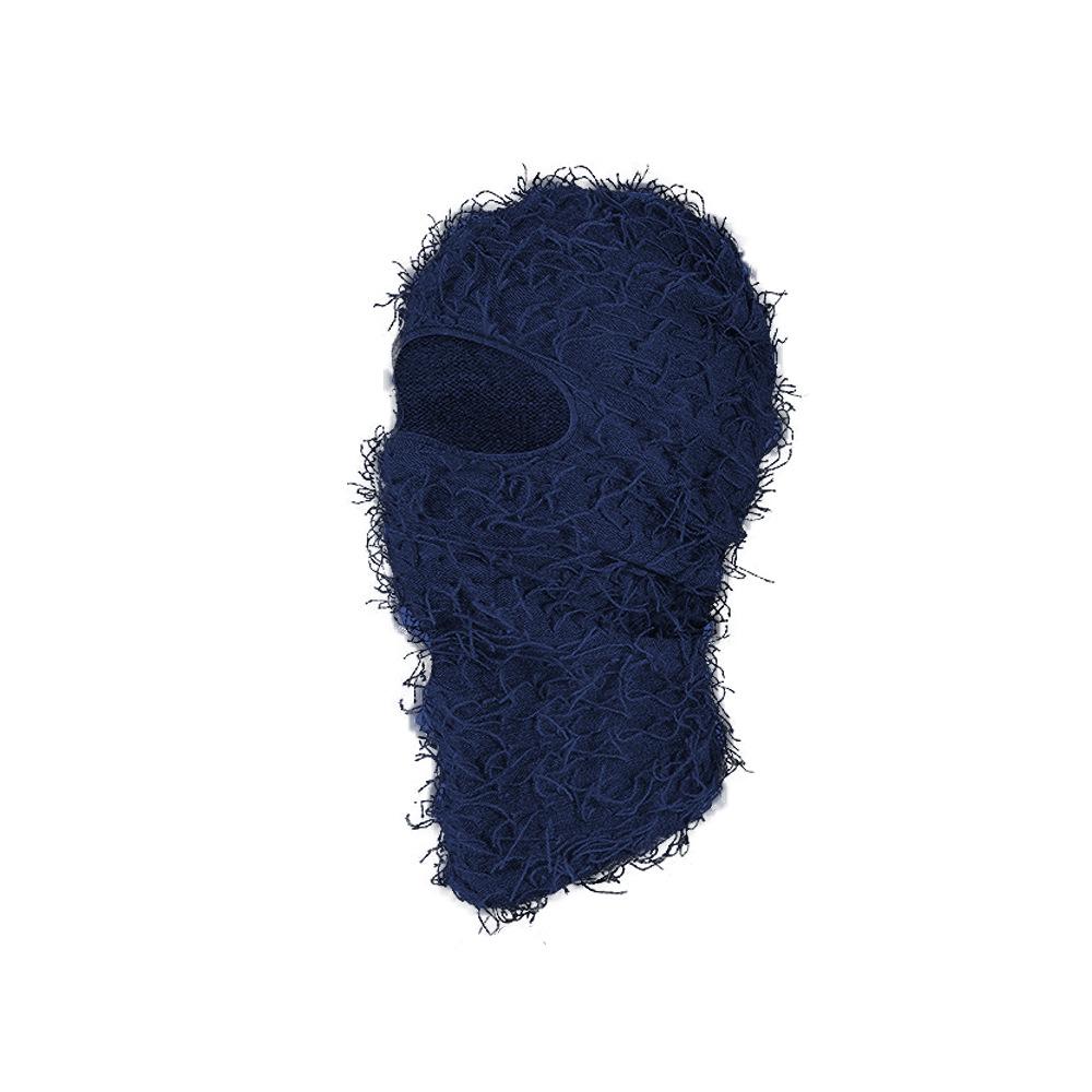 Balaklafa hat for men and women, funny acrylic knitted yarn head cover, outdoor skiing thermal mask