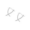 Trendy Geometric Pattern Ear Cuff for Women Portable Silver Plated Fashion Accessory Gift Ready