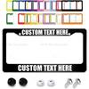 Custom License Plate Frame Add Your Text Image Logo Personalized License Plate Frame Custom License Plate Frames for Cars License Plate Covers Frames