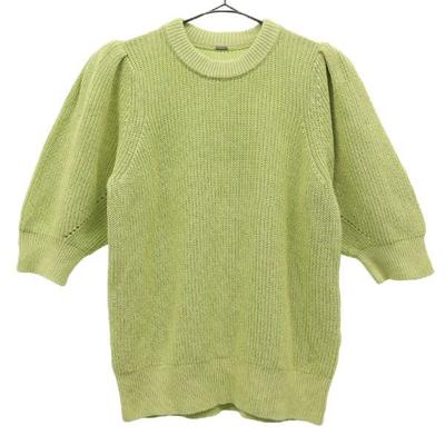 Mila Owen Dreiviertelarm Leinenmischung Puffärmel Strickpullover Strick Damen Gebraucht
