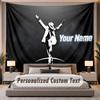 Custom Name Text Tapestry Michael Jackson Personalized Polyester Wall Tapestry For Bedroom And Room