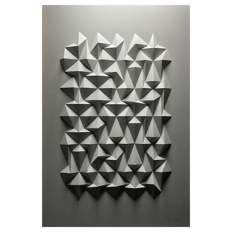 Abstract 3D Effect Patterns Poster Wall Art Canvas Painting Modern Poster And Picture Wall Pictures For Living Room Home Decor