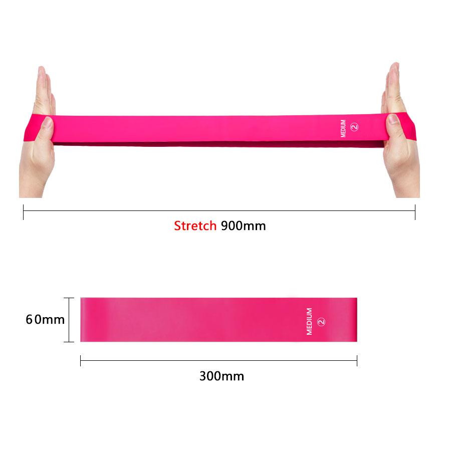 60cm 4 Livelli Diversi Bande Elastiche di Resistenza Yoga Allenamento Sport Esercizio Bande Fitness Pilates Crossfit Attrezzatura per Allenamento