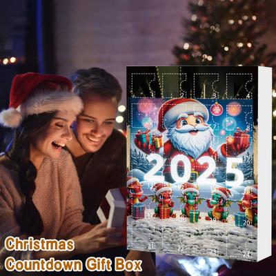 Christmas Dragon Advent Calendar 2025 24 Pcs Acrylic Dragon Pendant Countdown Calendar Holiday Gifts for Kids Adults