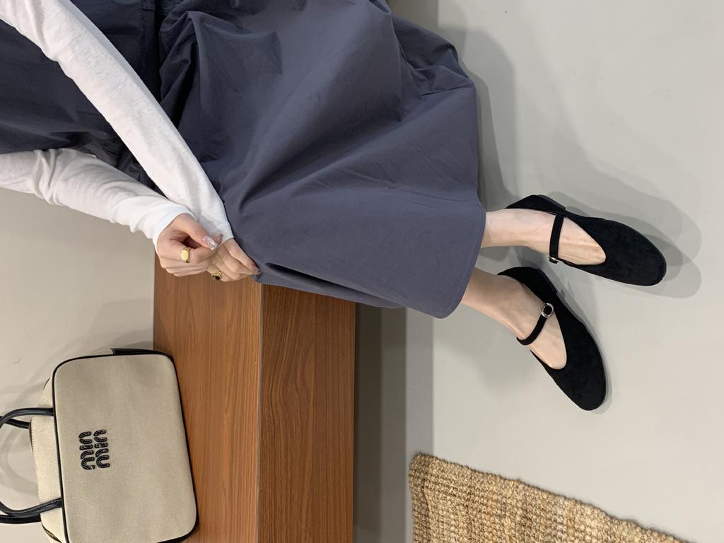 2025 new round head with shallow mouth soft bottom suede flat bottom Doudou pregnant women's single shoes