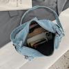Denim Bag Multi-zipper Retro Crossbody Bag Middle-aged Mother Bag