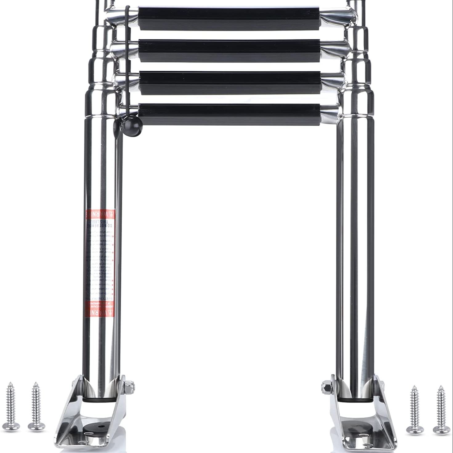 

4 Step Boat Accessories Marine Hardware Under Boat Ladder AISI Stainless Steel Boarding Telescoping Ladder Extend Hige 4 Step