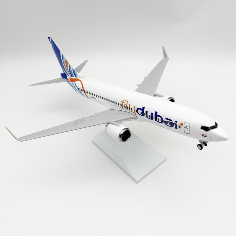 Plane Model B737 Airplane 30cm Dubai Airways Diecast Resin 747 Aircraft With Stand Home Decor Ornament Display
