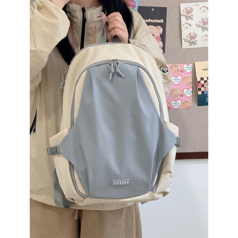 

Новый высококачественный и свежий рюкзак в студенческом стиле, простой, легкий и вместительный рюкзак для учеников средней школы серый