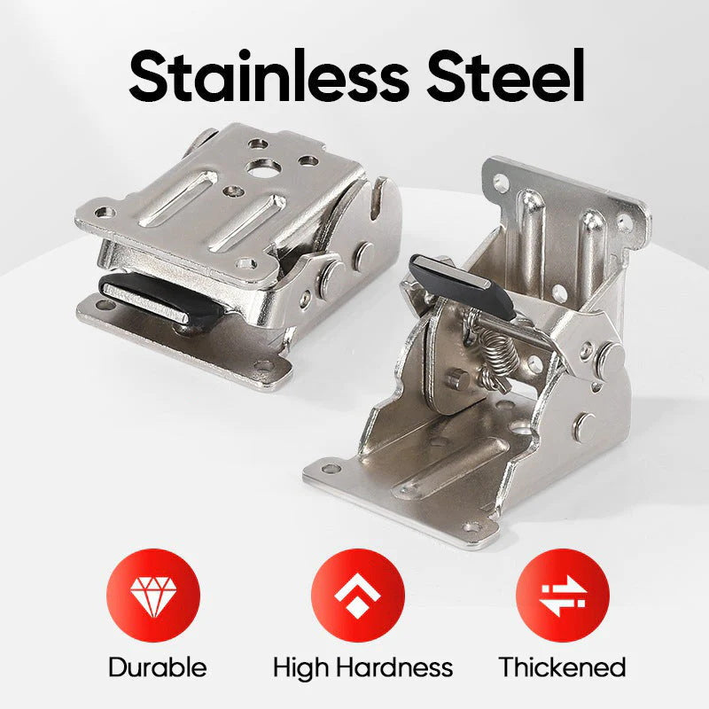 Self-Locking Folding Hinge 0-180 Degree Hardware Door Furniture Connection Hinges Dining Table Surface Combination Splicing