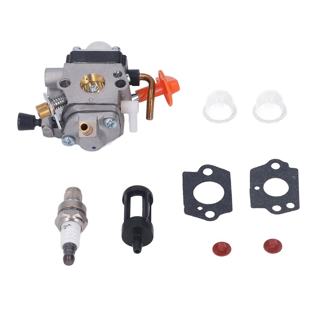 String Trimmer Carburetor Replacement 41801200610 Spark Plug Fuel Filter Gasket Assembly Kit